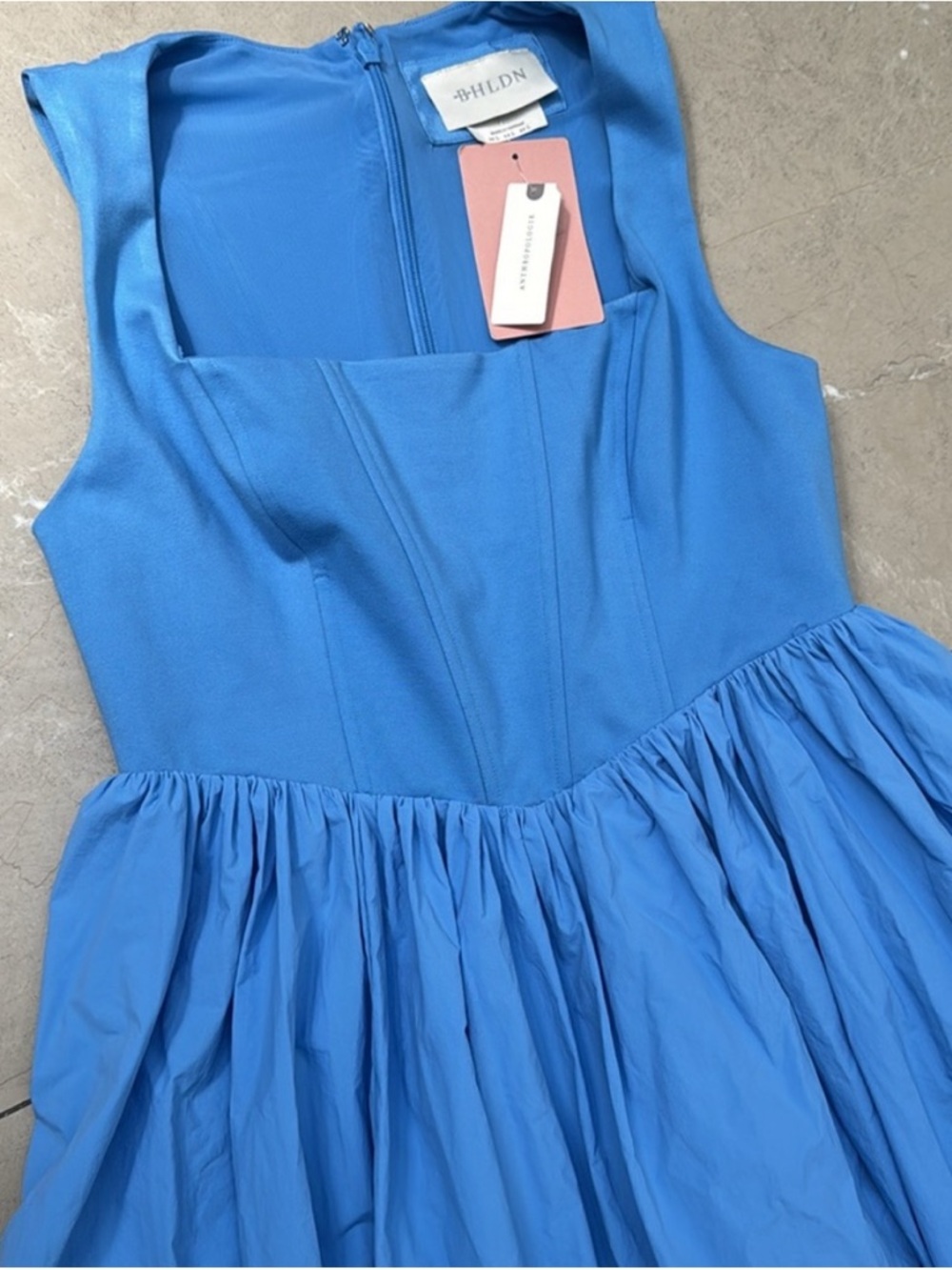 NWT BHLDN Josie Scoop-Neck Corset Fit & Flare Maxi Dress Size L - Picture 6 of 8
